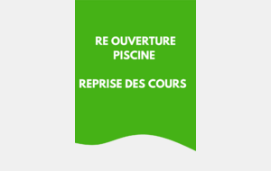 Réouverture de la piscine ce Jeudi 20 février 2025