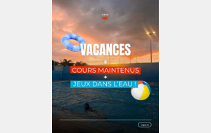 Les vacances au CNPO : les cours continuent, version jeux dans l'eau !